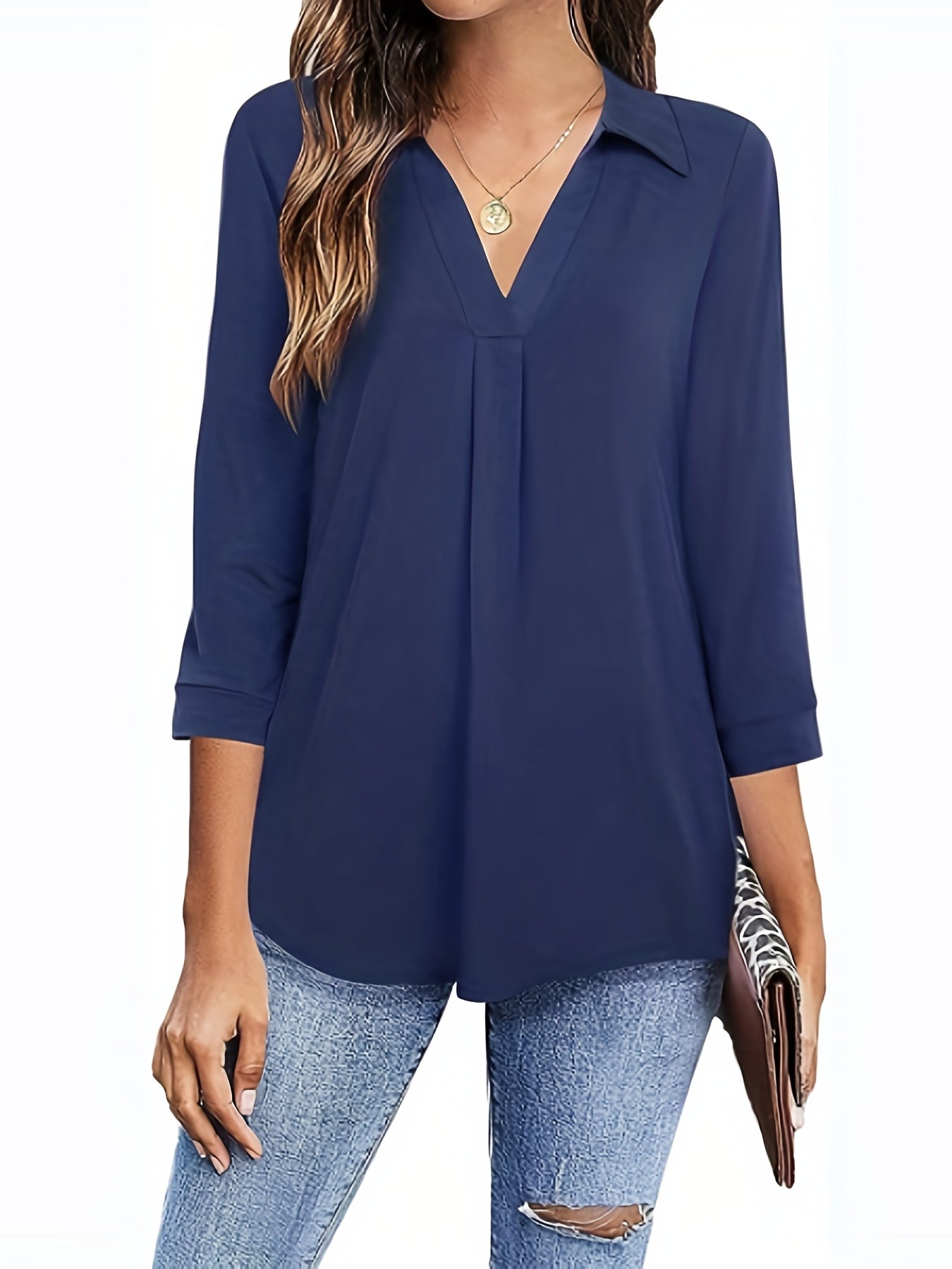 Rote Tunika Bluse - Sophie