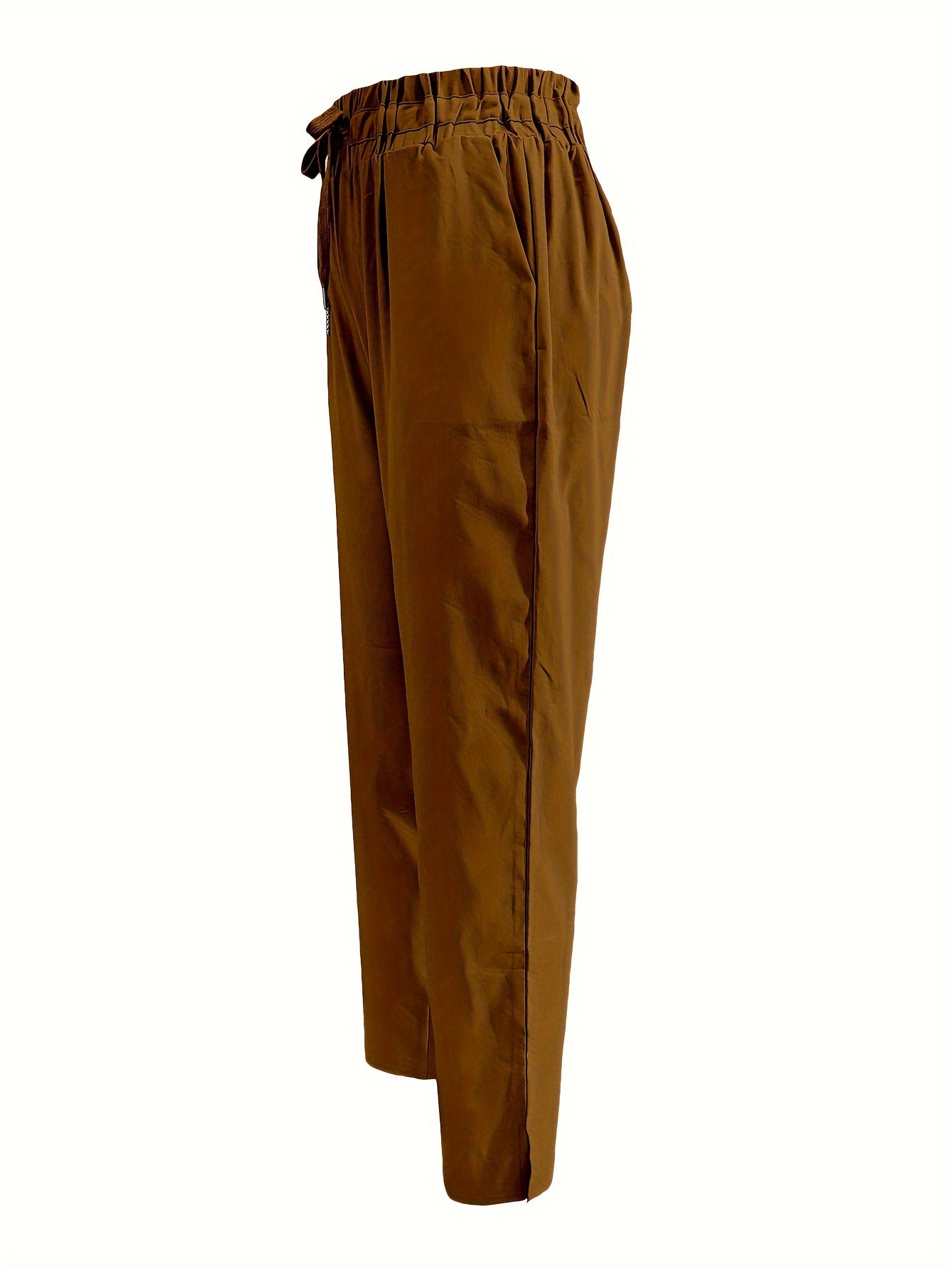 Aprikosenfarbene Slim Fit Hose - Nora