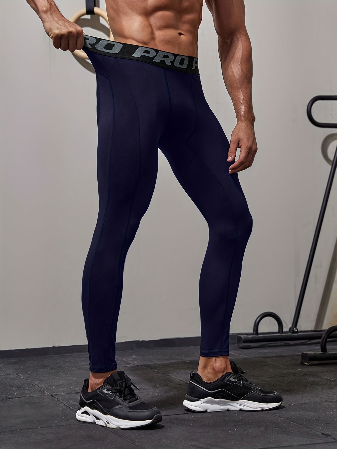 Schwarze Kompressions-Leggings - Wendell