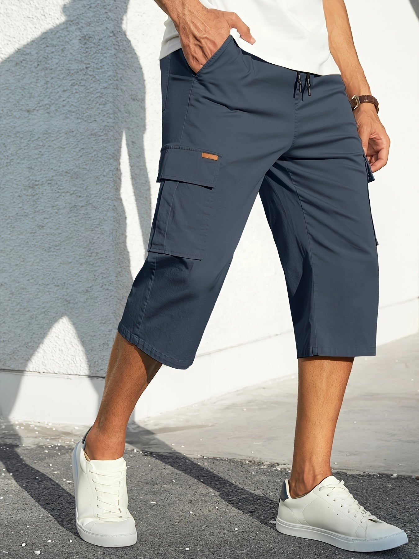 Schwarze Cargo-Bermudashorts - Clemente