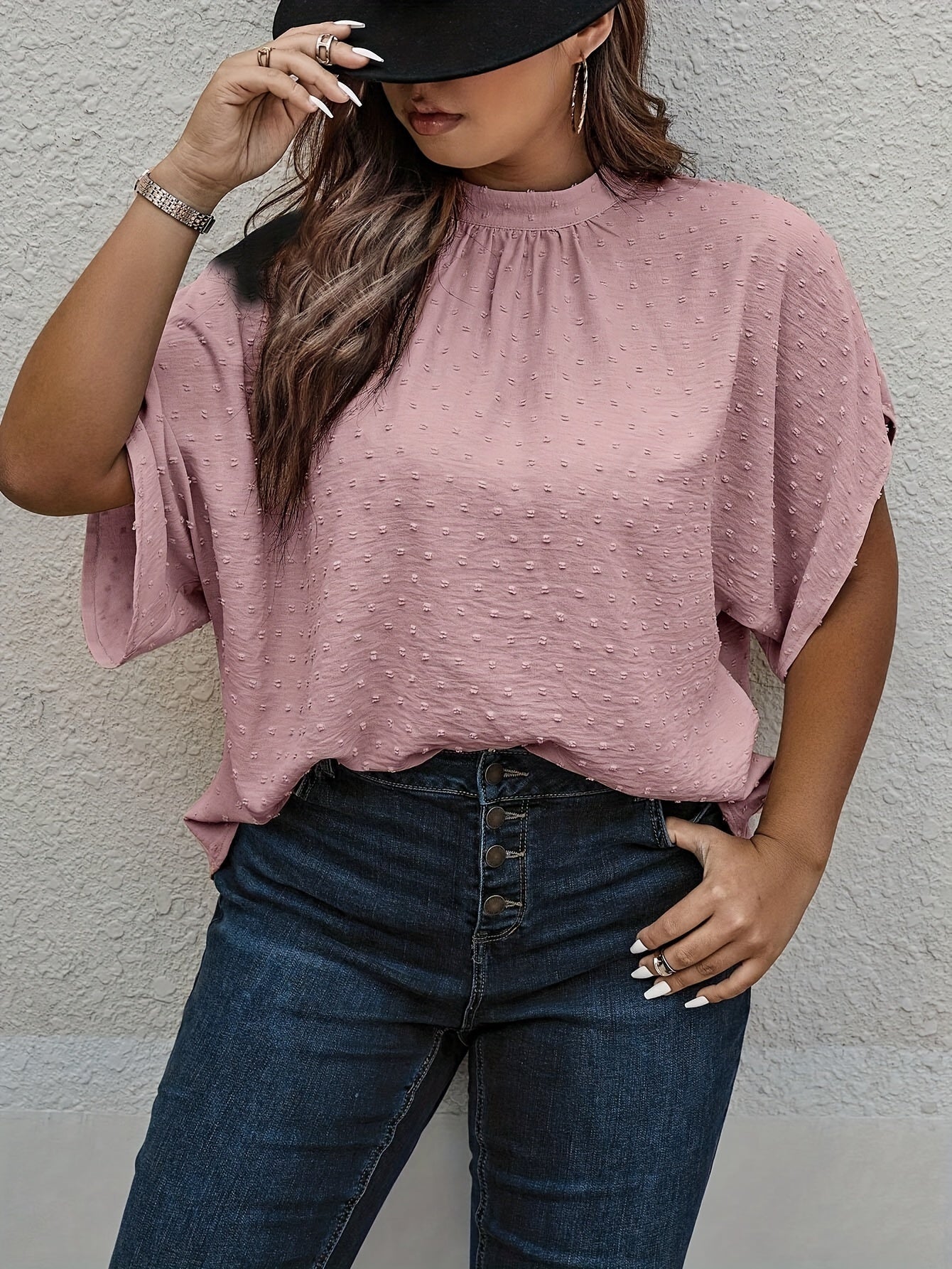 Schwarze Punkte Bluse - Lena