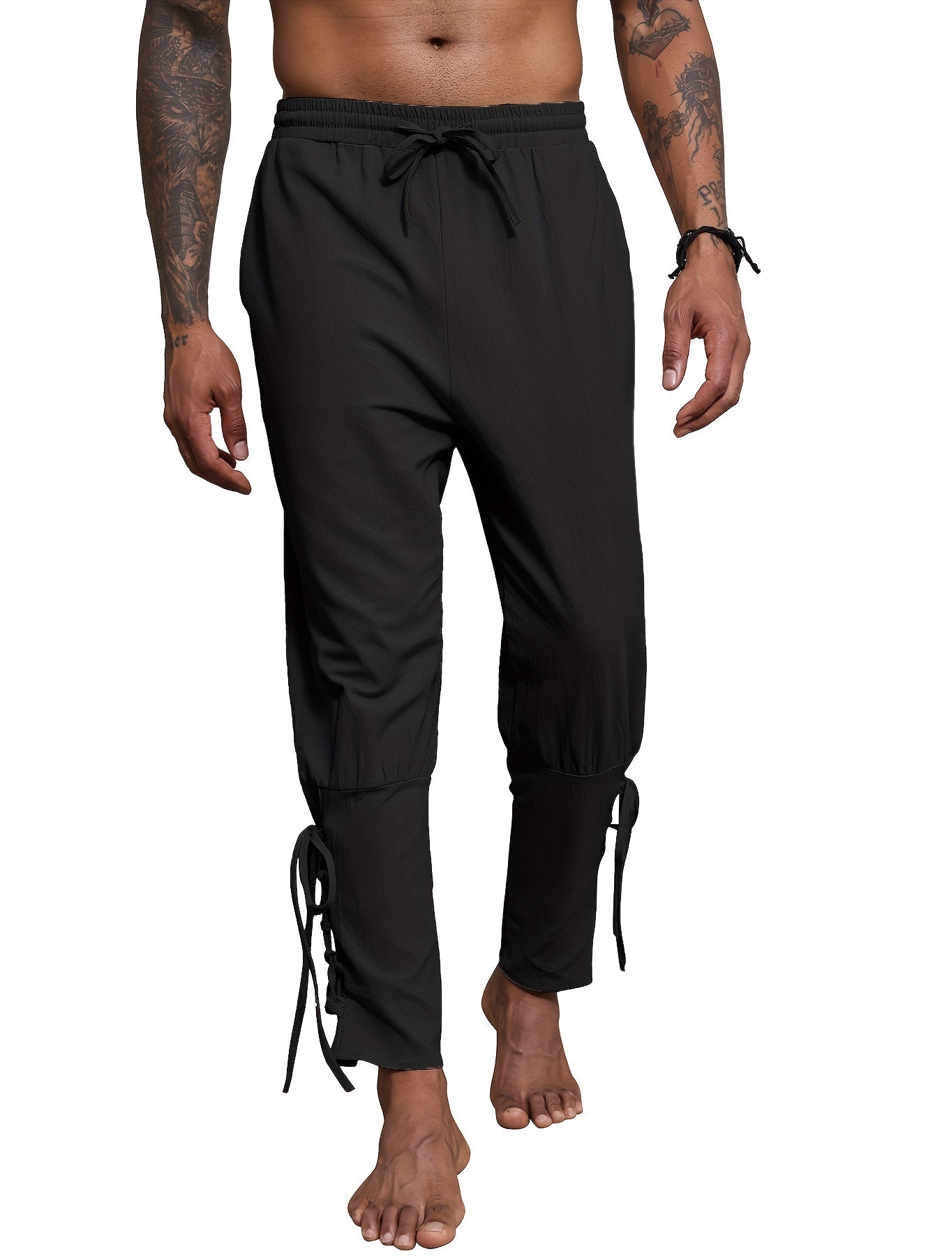 Schwarze Harem-Piratenhose - Ronny