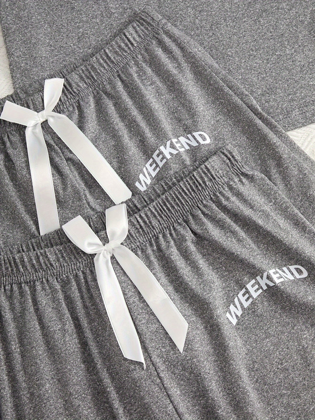 Dunkelgraues 3-Teiliges Pyjama-Set - Weekend Vibes
