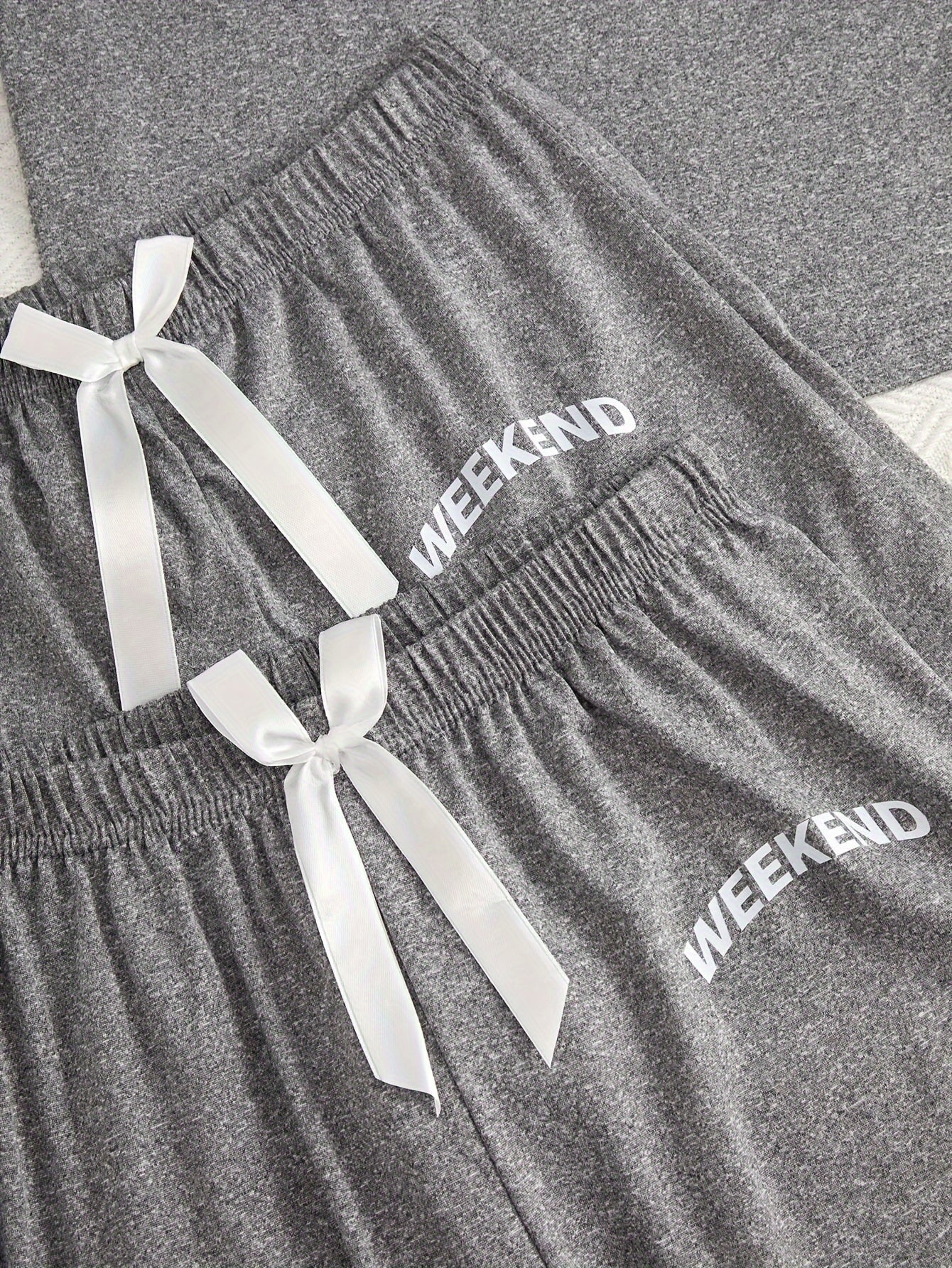Dunkelgraues 3-Teiliges Pyjama-Set - Weekend Vibes