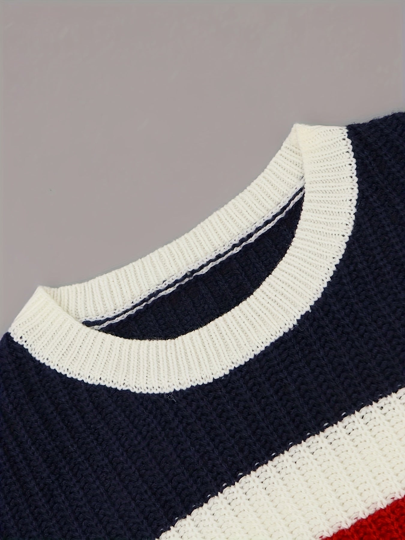 Gelber Gestreifter Strickpullover - Clara