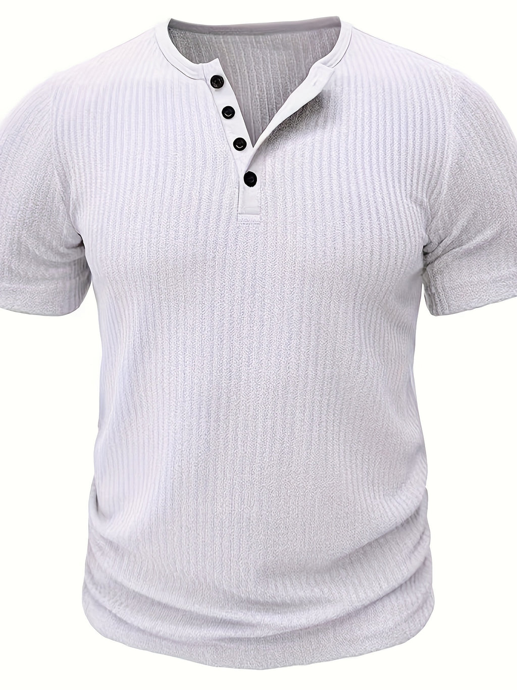 Weißes Henley-T-Shirt - Finn