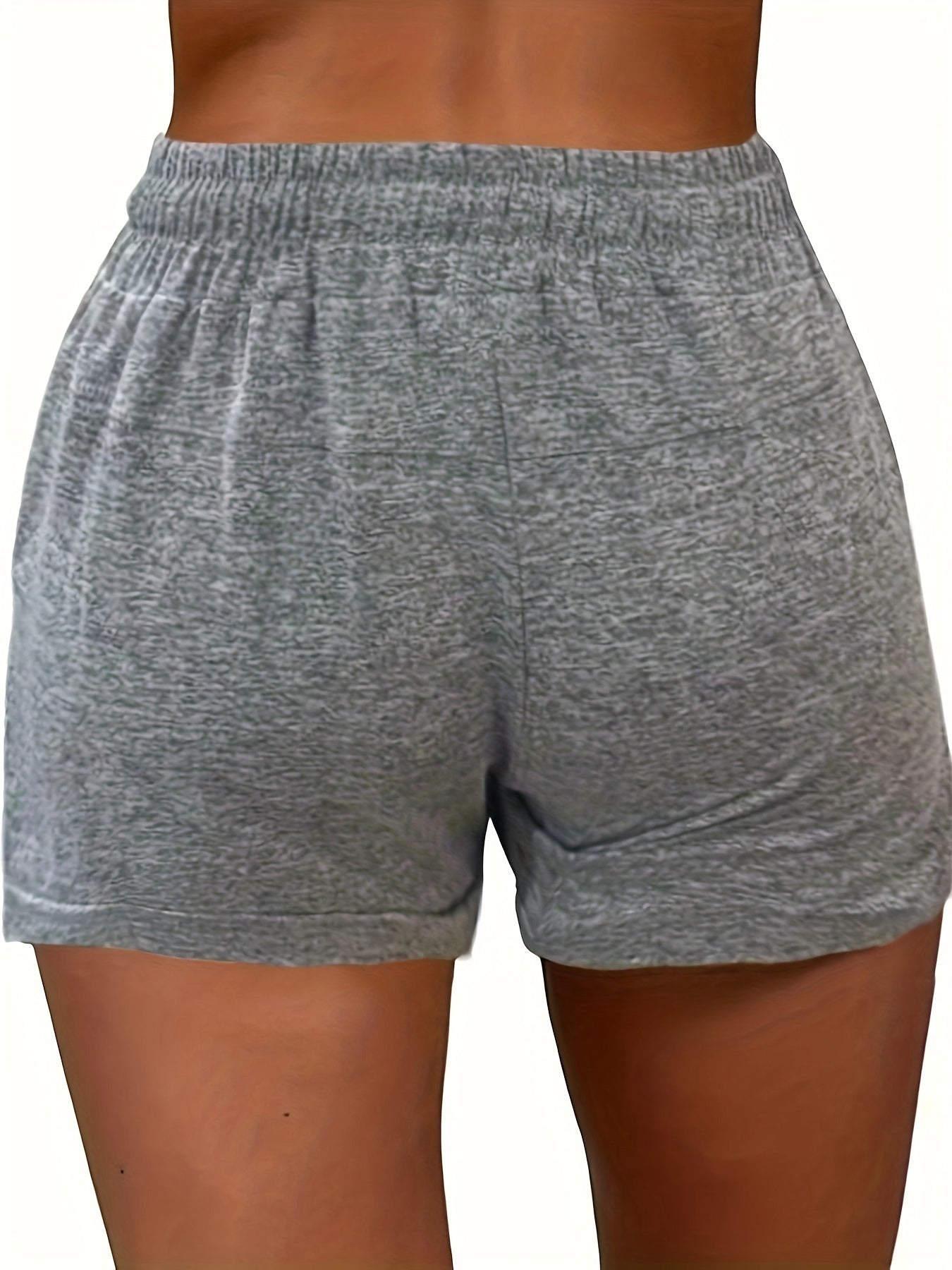 Schwarz-Graue Palmen-Print Shorts - Zoe