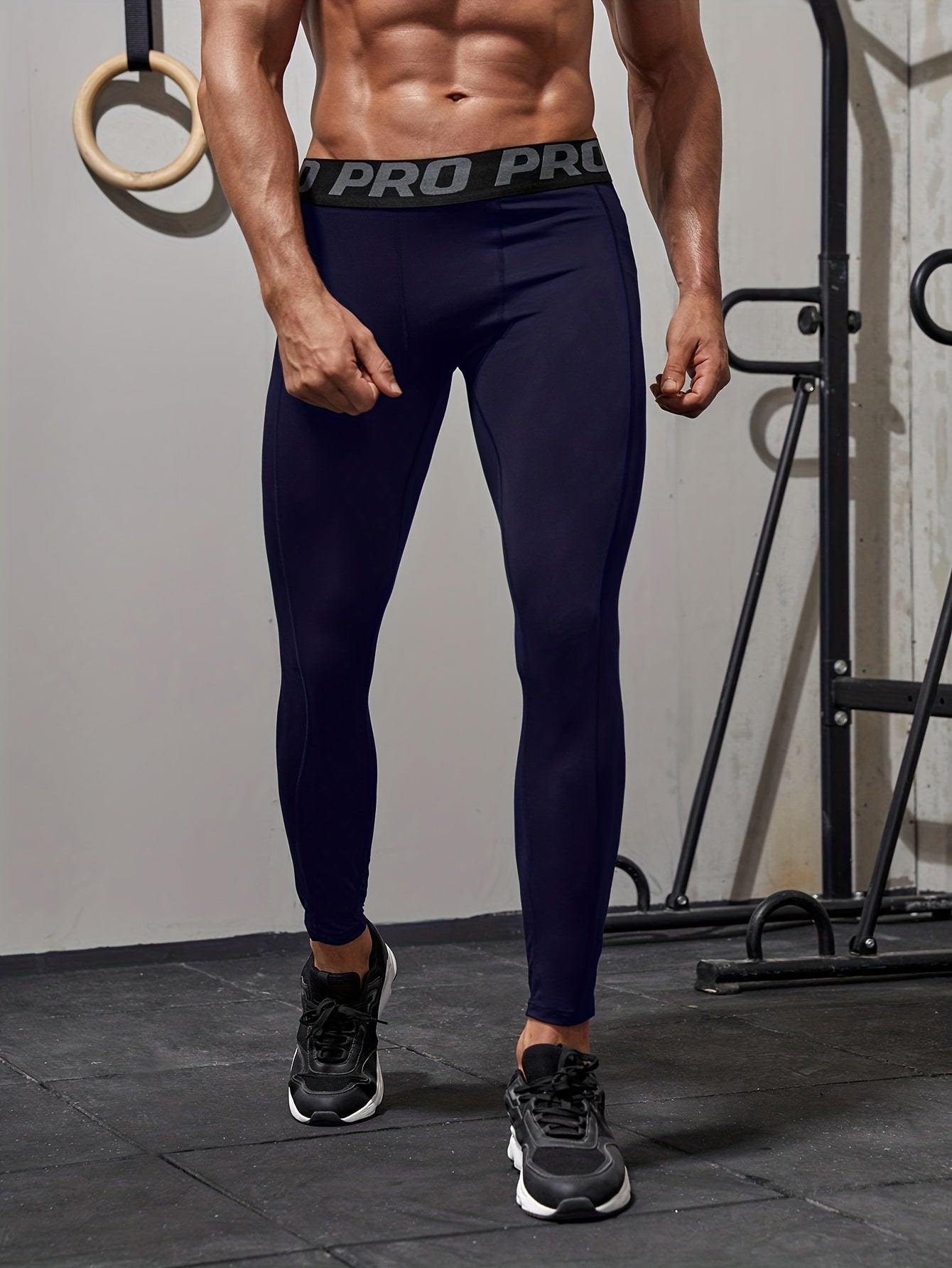 Schwarze Kompressions-Leggings - Wendell