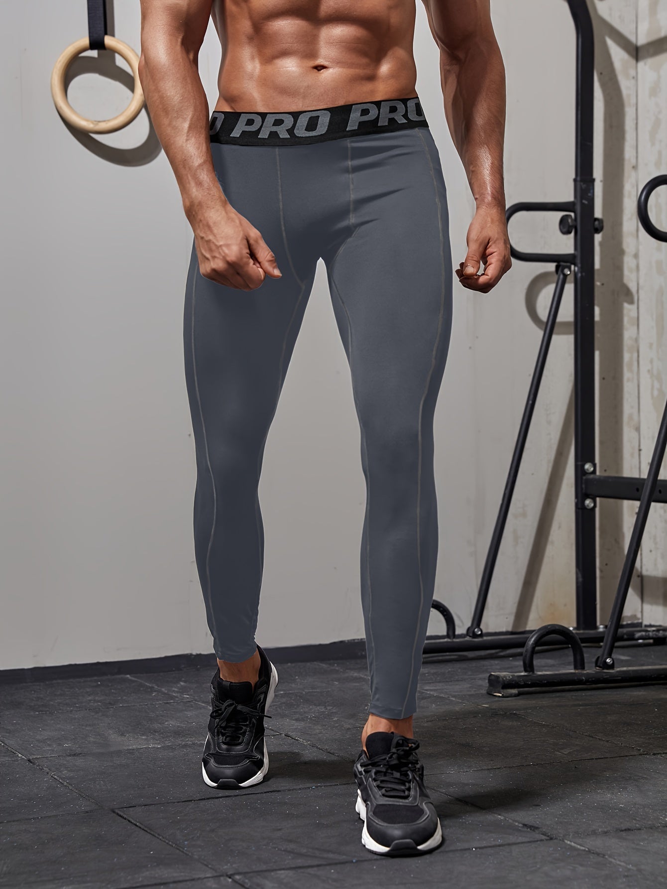 Schwarze Kompressions-Leggings - Wendell