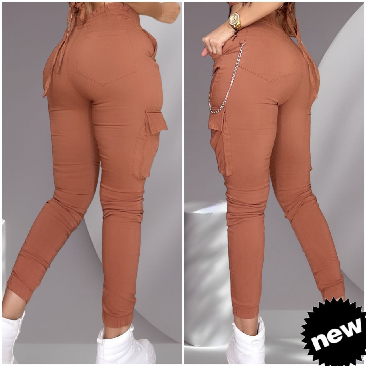 Beige Jogginghose für Damen - Nina