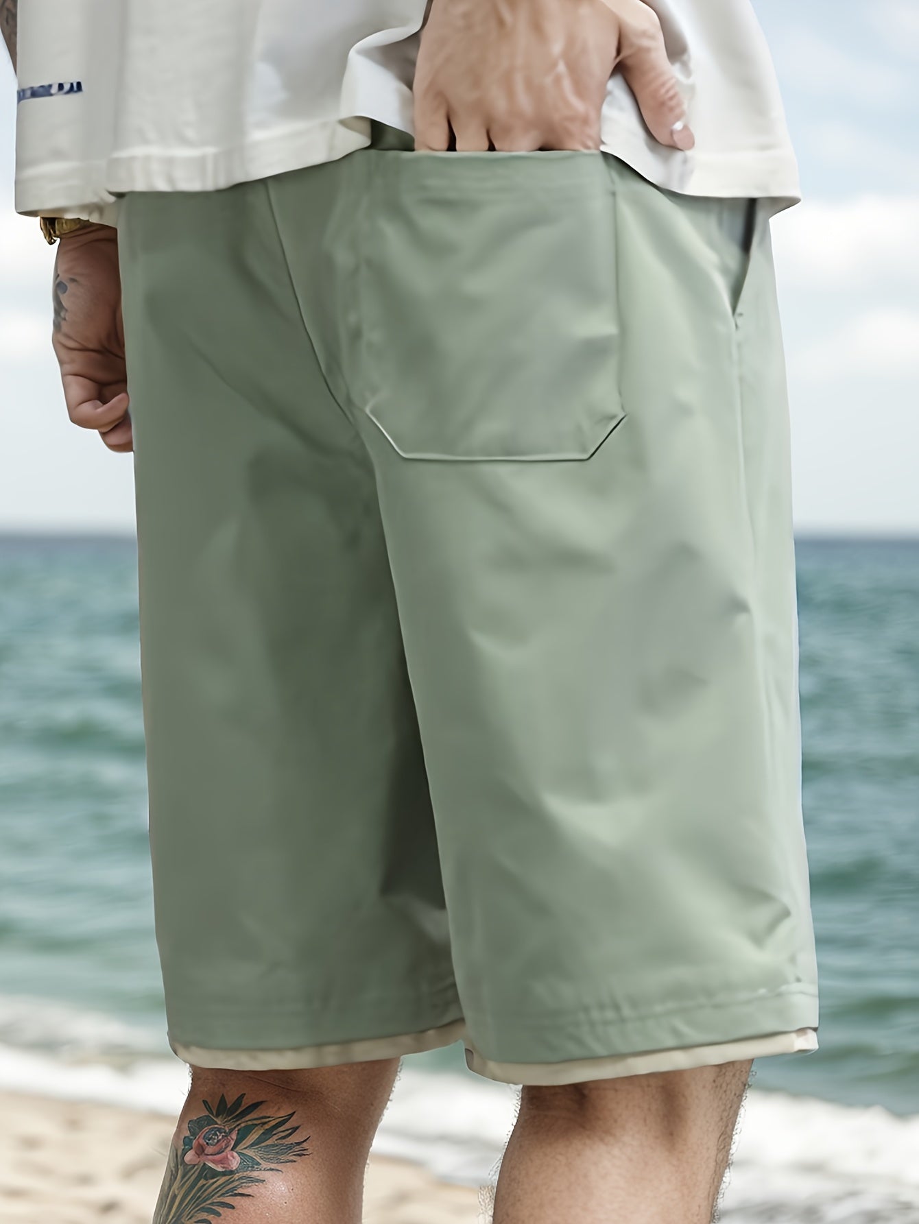 Schwarze Trend-Cargo-Shorts - Richmond