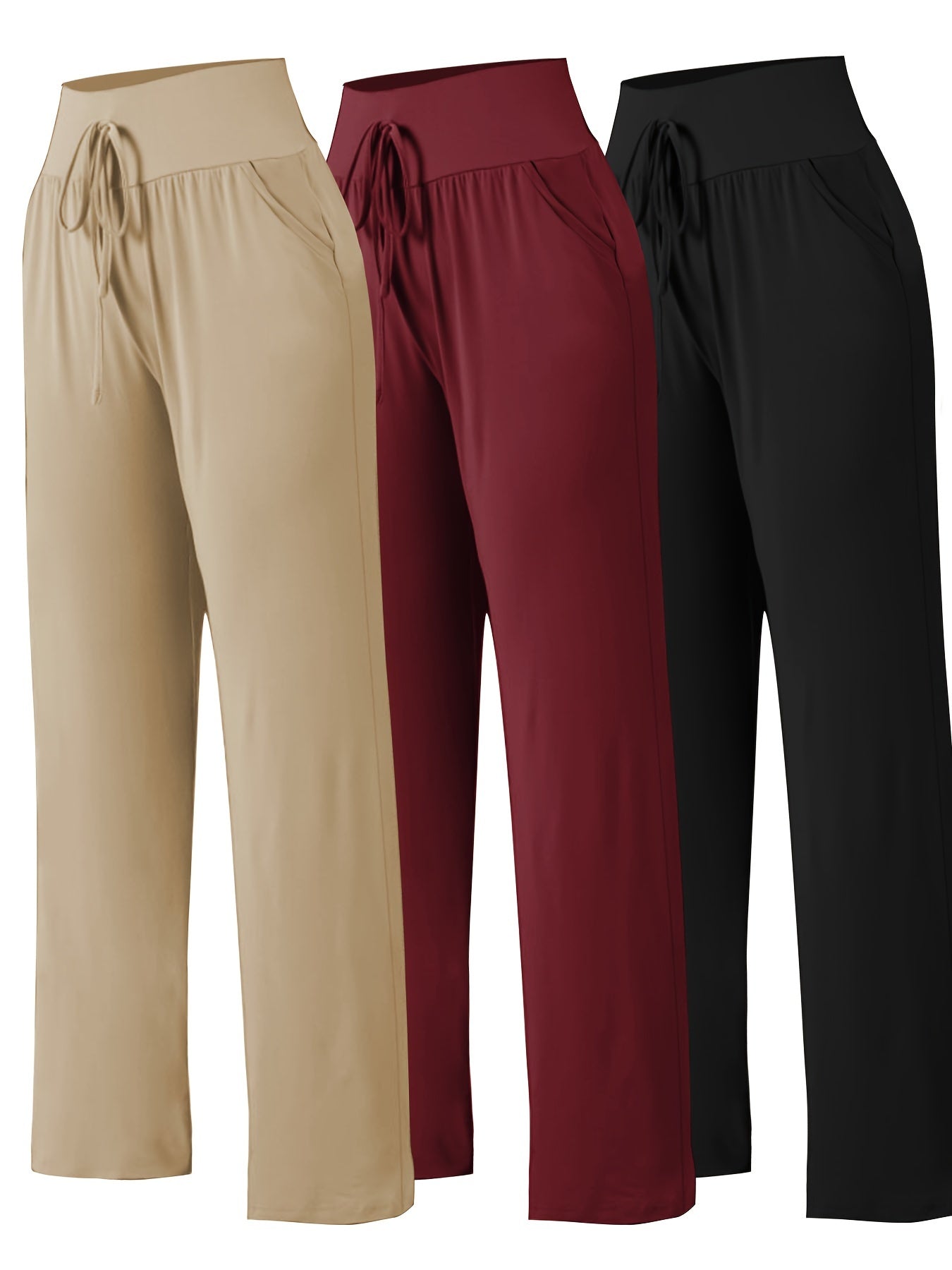 Schwarze Plus Size Gerade Hose - Emma