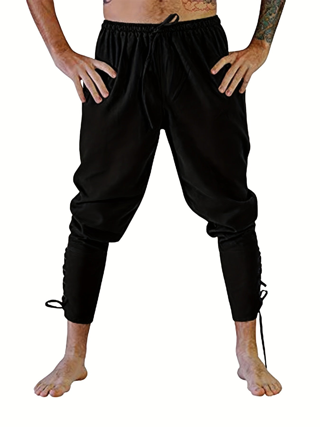 Schwarze Renaissance-Hose - Dereck
