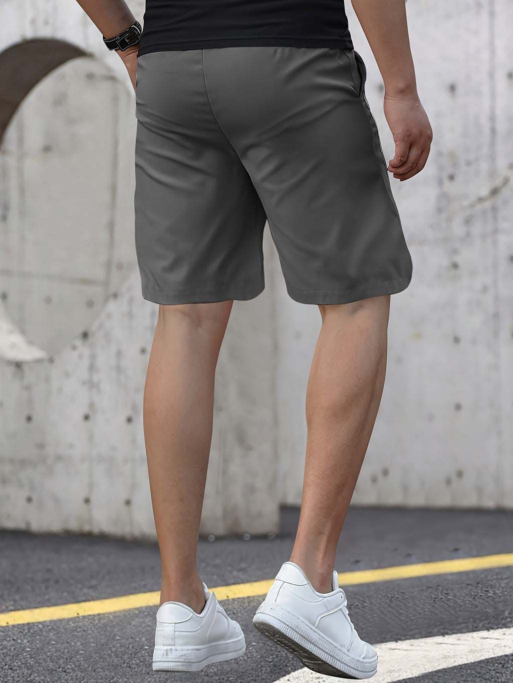 Schwarze Aktiv-Shorts - Kervin