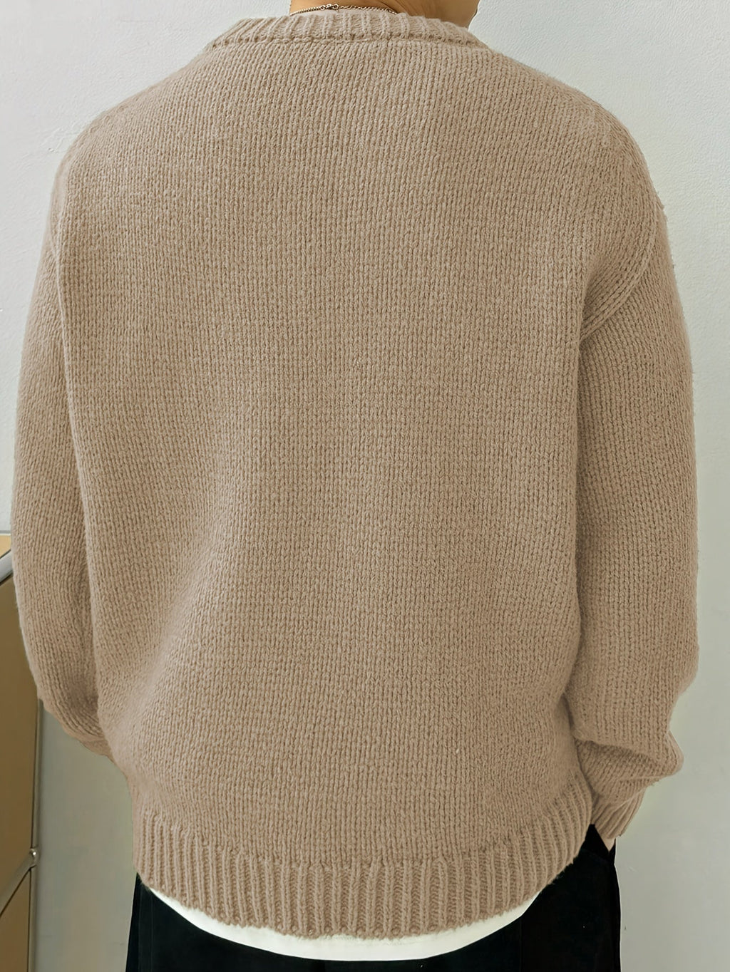 Olivgrüner Strickpullover - Storm