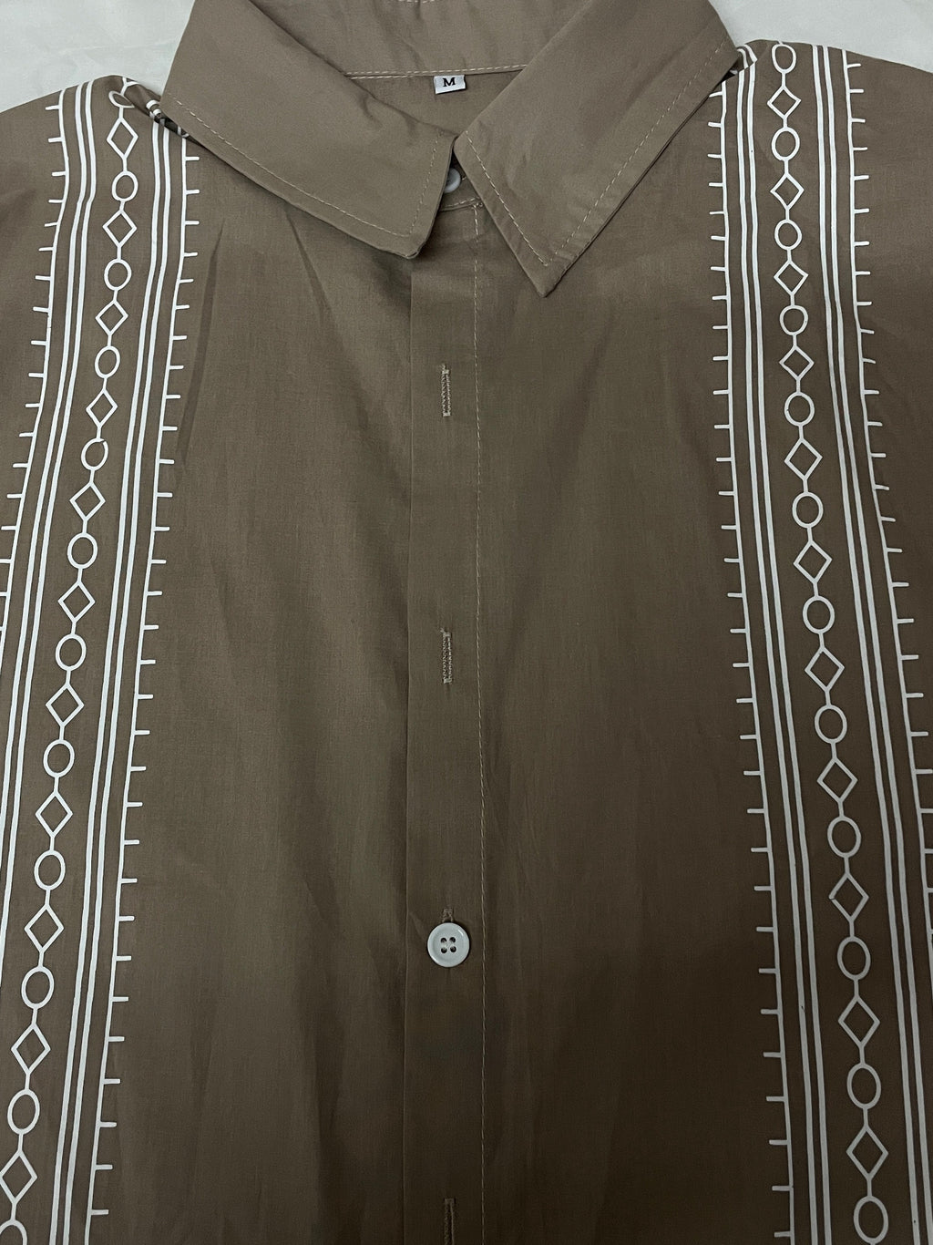 Khaki Geometrisches Hemd - Tom