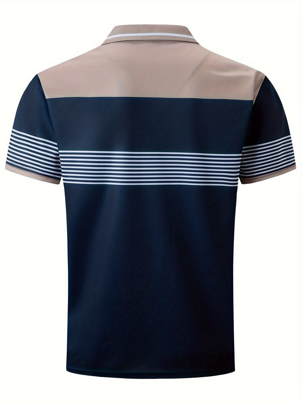 Marineblaues Color Block Golfshirt - Tom