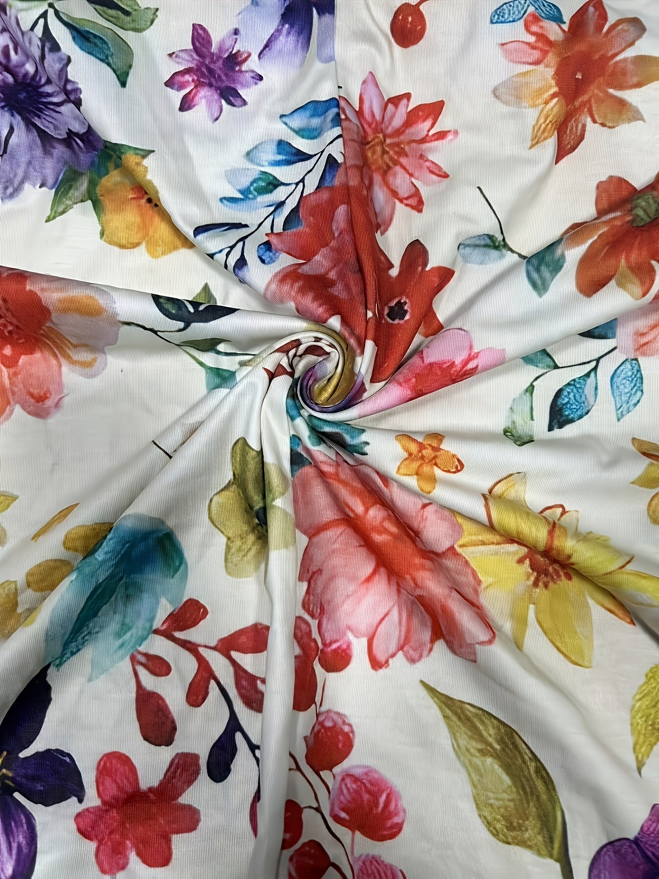 Blumiges Plus Size Freizeitkleid - Mia
