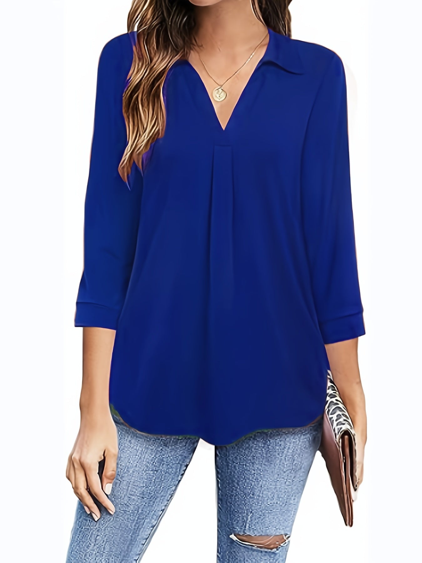 Rote Tunika Bluse - Sophie