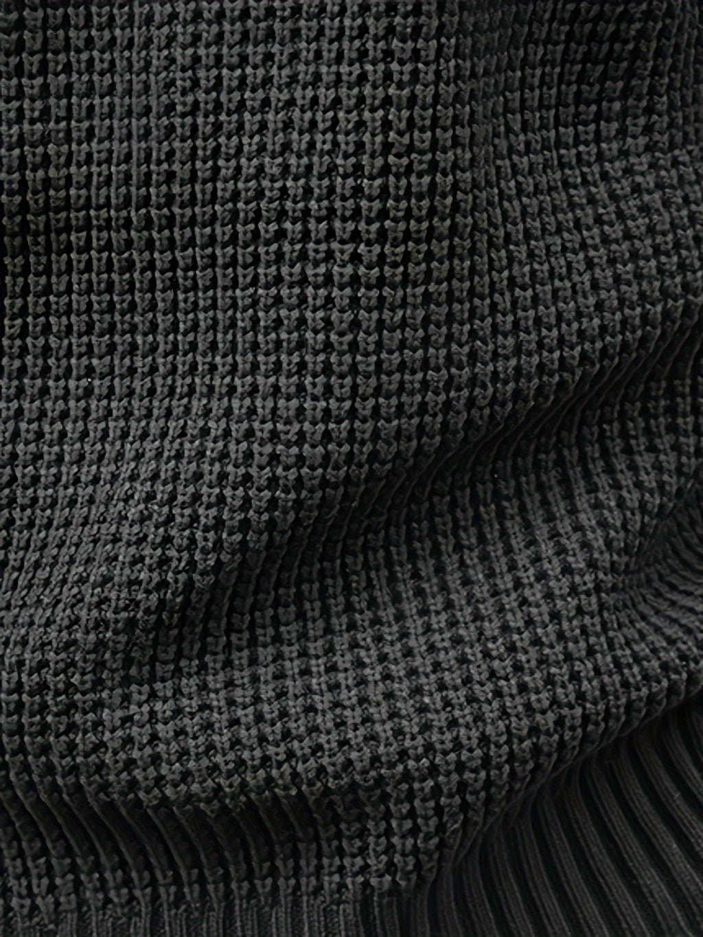 Schwarzer Strickpullover für Herren - Finn