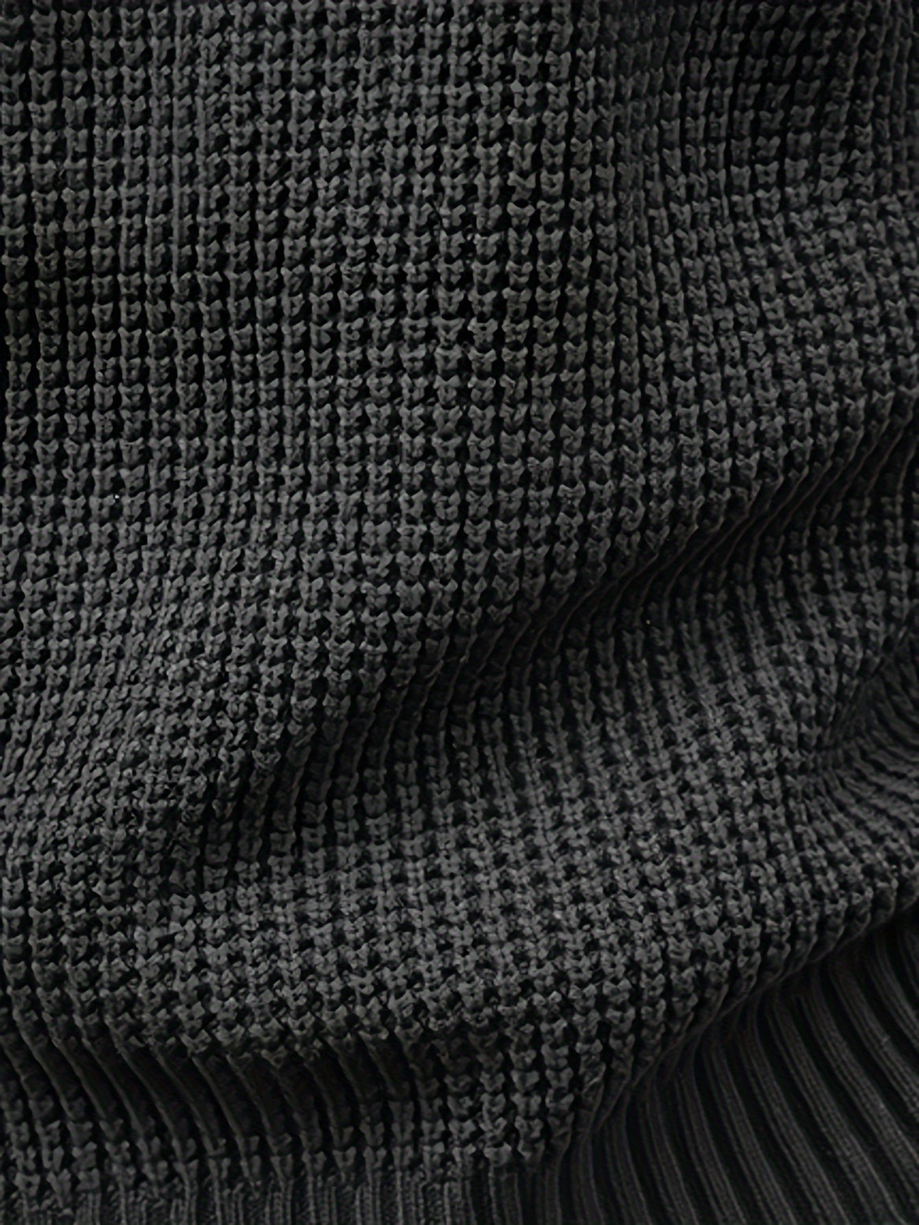 Schwarzer Strickpullover für Herren - Finn