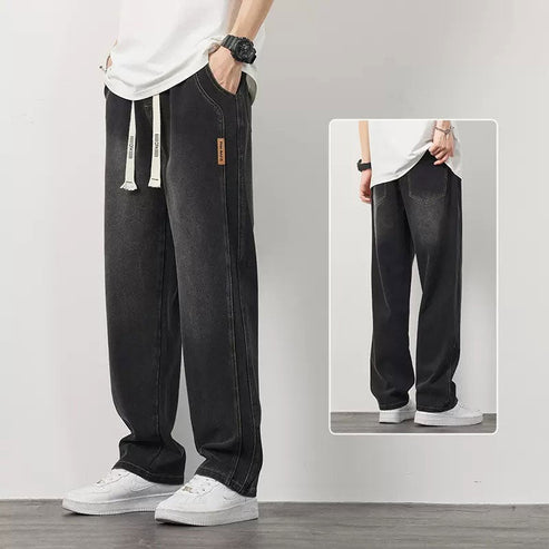 Retro Blaue Gerade Jeans für Herren - Noah