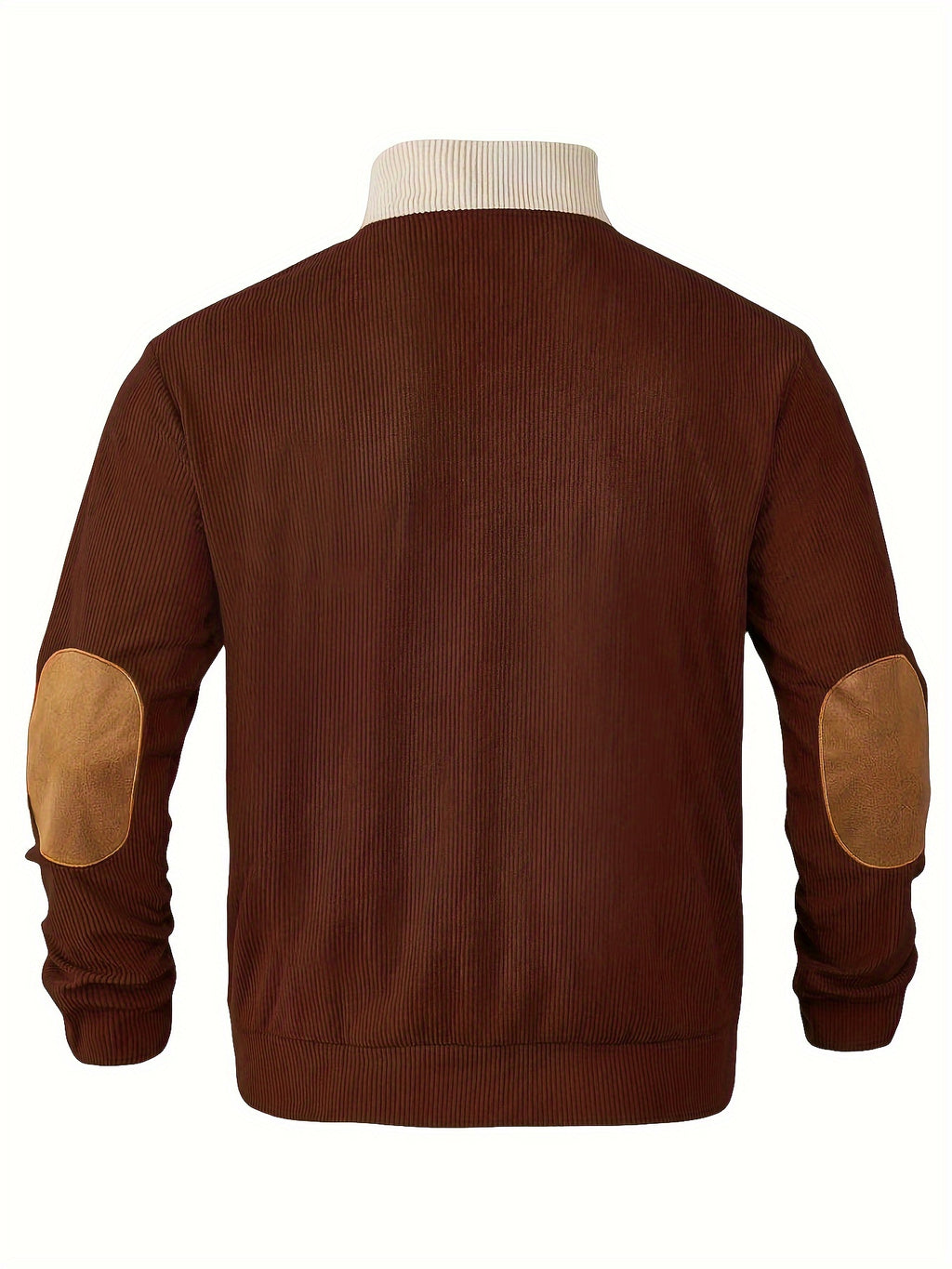 Schwarz-Weißer Retro Pullover mit Stehkragen – Leo