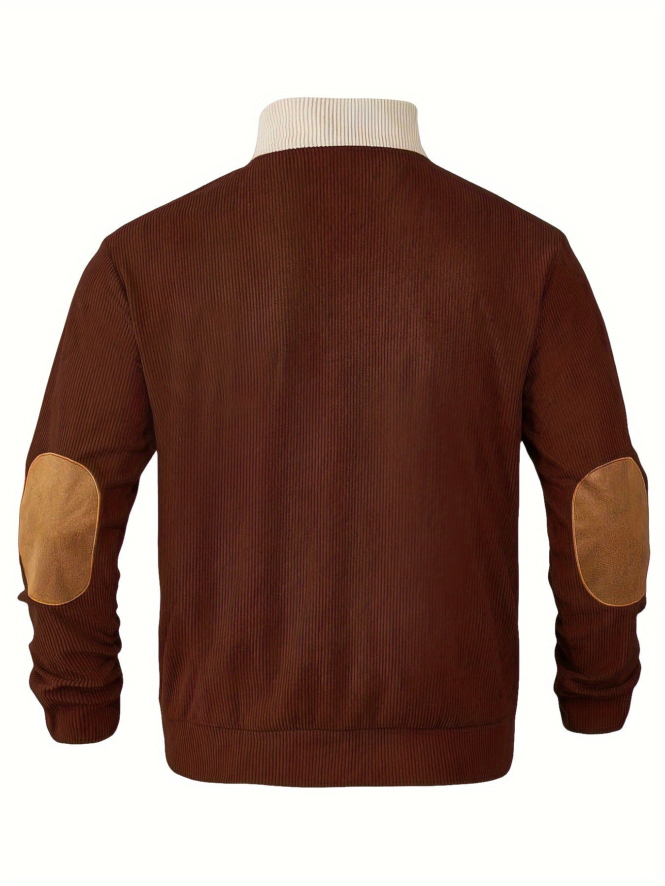 Schwarz-Weißer Retro Pullover mit Stehkragen – Leo