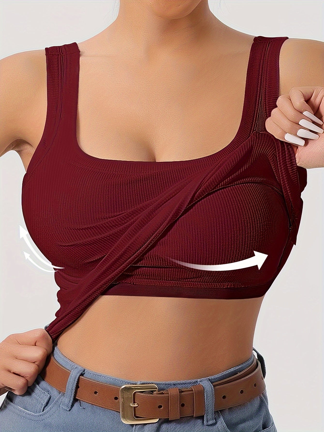 Graues Slim Fit Tanktop - Lara
