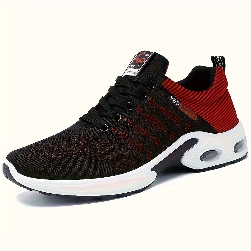 Schwarz-Rote Atmungsaktive Sneakers - Max