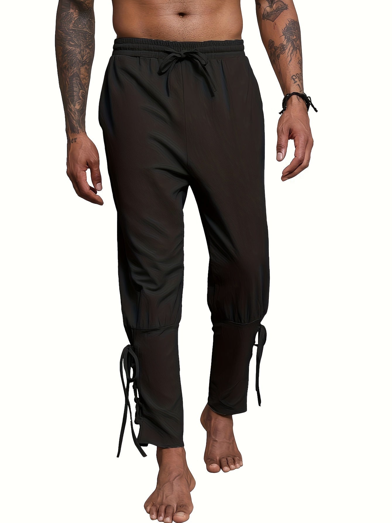 Aprikosenfarbene Retro-Hose - David