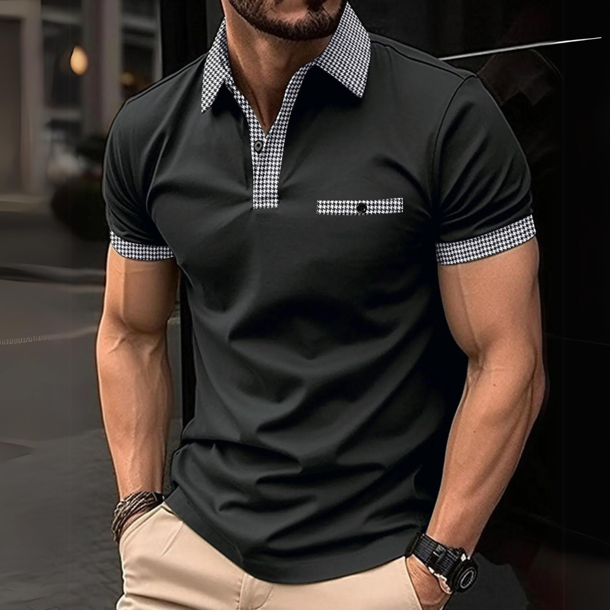 Premium Herren Poloshirt: Top-Qualität Strickwaren