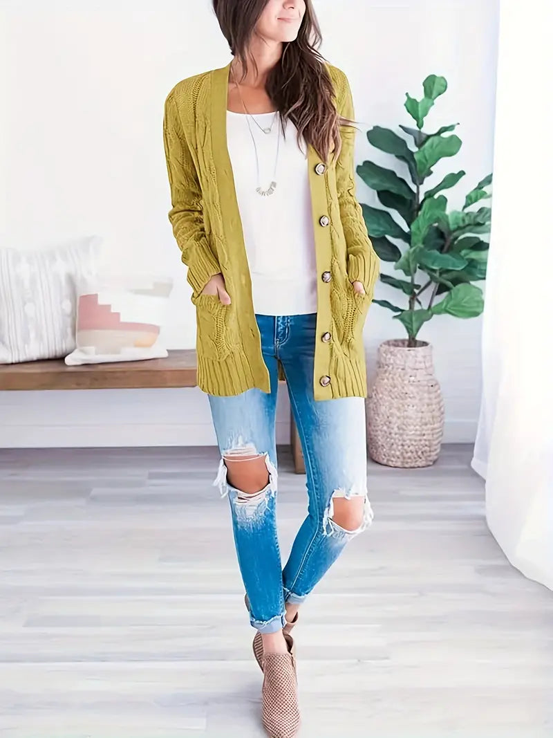 Rote Strick-Kapuzenjacke – Lisa