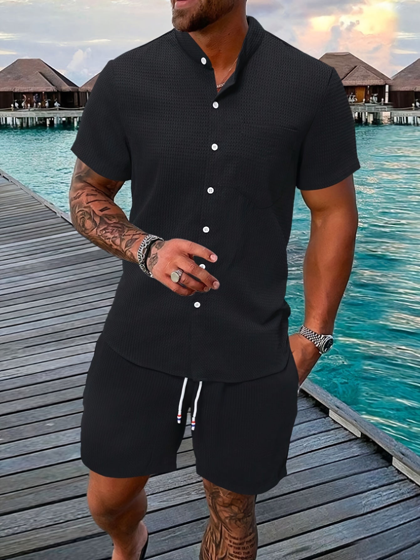 Weißes Strickset - Sven