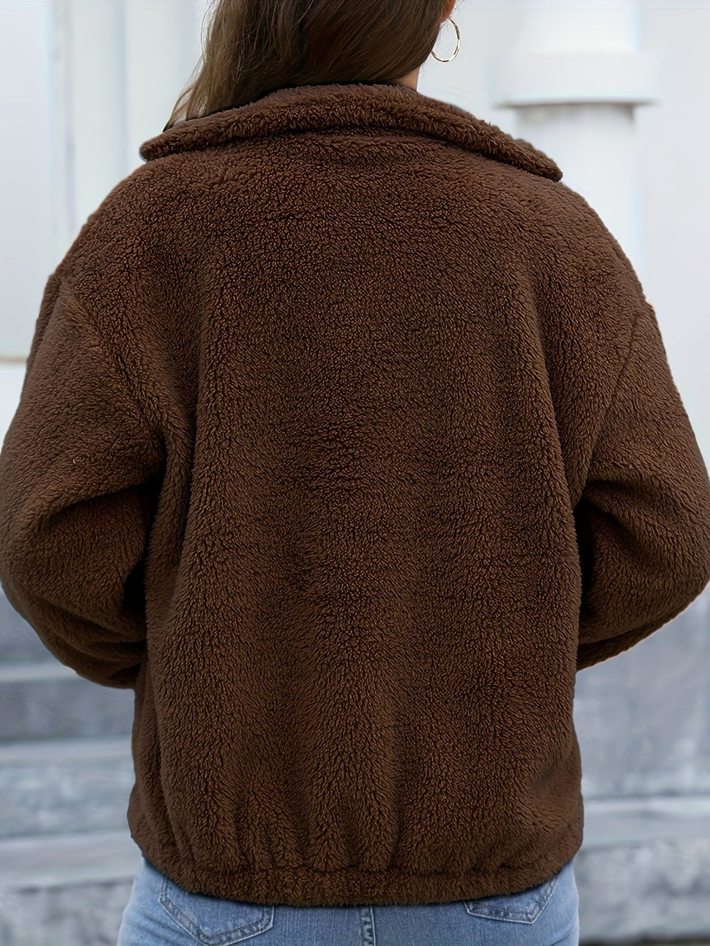 Kamel Kurze Fleecejacke - Liv