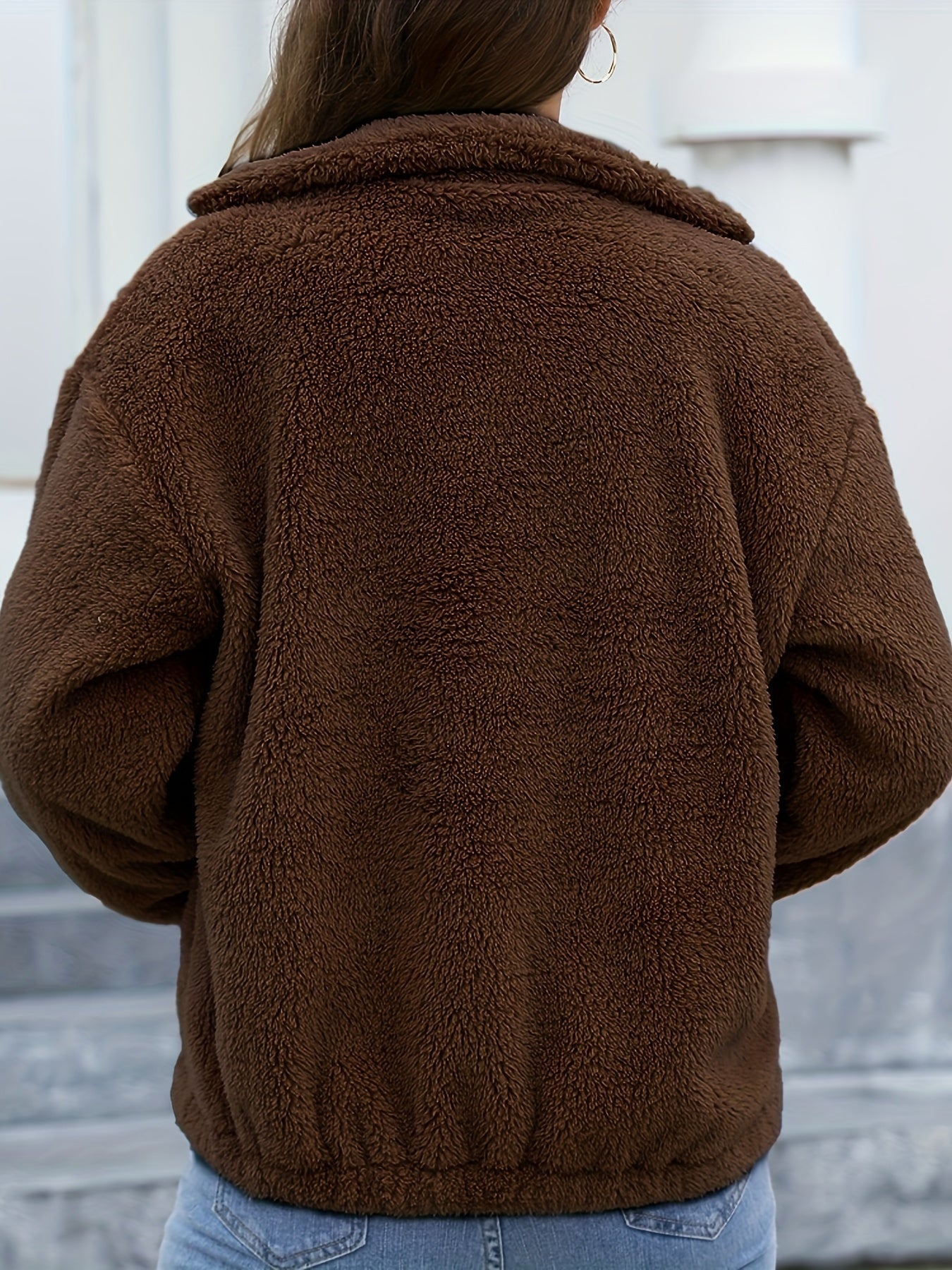 Kamel Kurze Fleecejacke - Liv