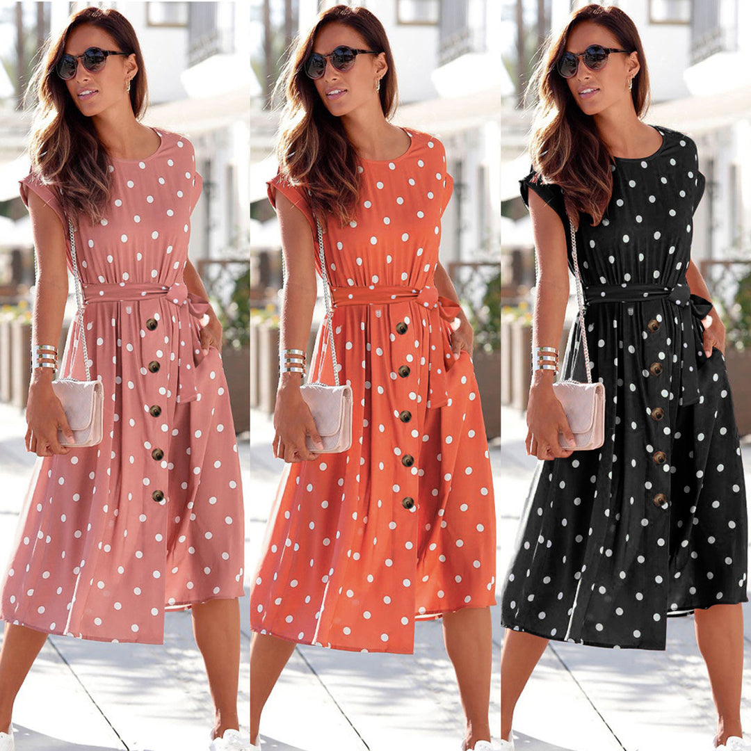 Sophie's Lässiges Schwarzes Midi Kleid