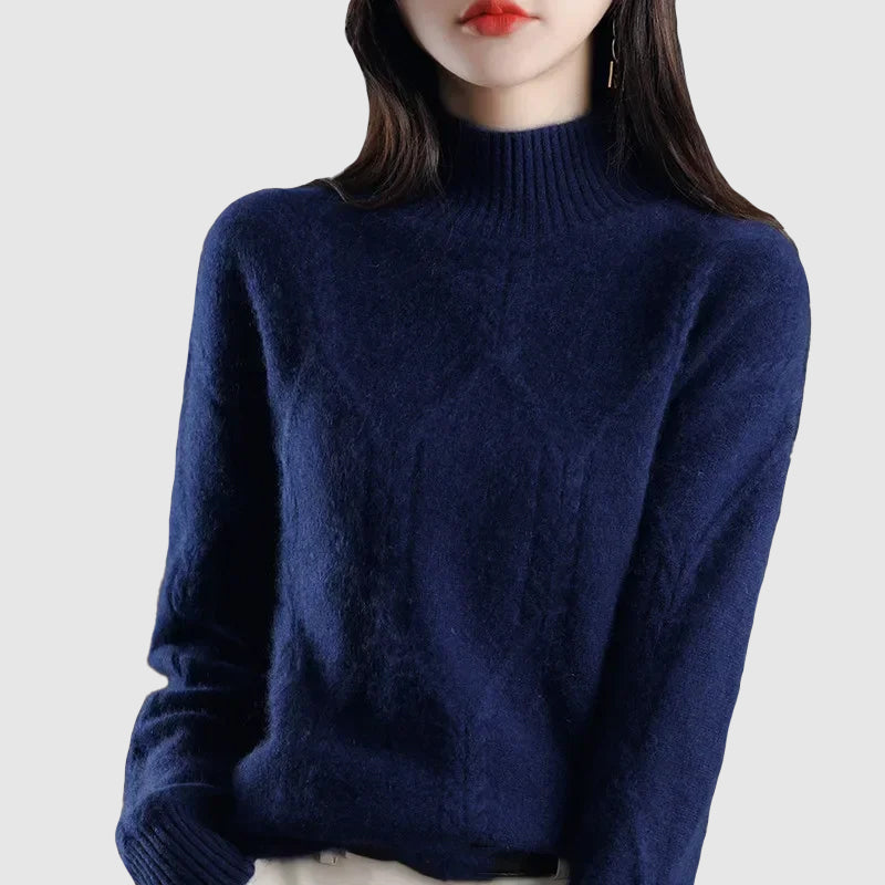 Beiger Vintage Wollstrickpullover - Sophie