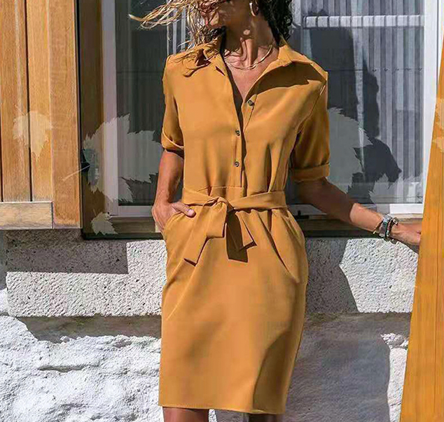 Bella - Dunkelblaues Schickes Kleid