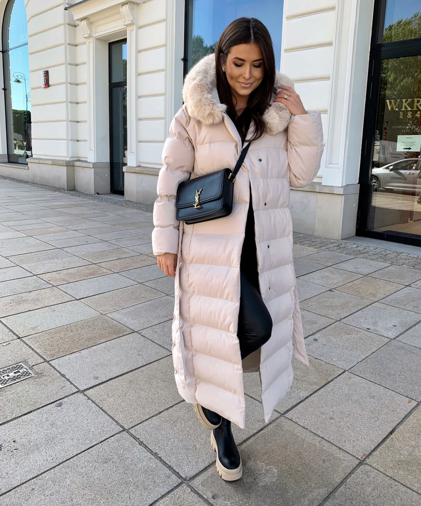Langer Warmer Parka Schwarz - Nora