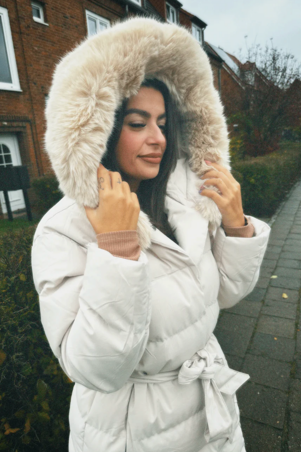 Langer Warmer Parka Schwarz - Nora
