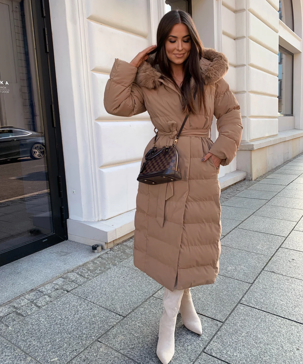Langer Warmer Parka Schwarz - Nora
