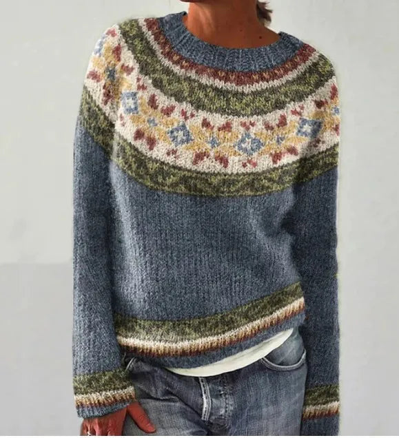 Retro Pullover Bunt - Mia