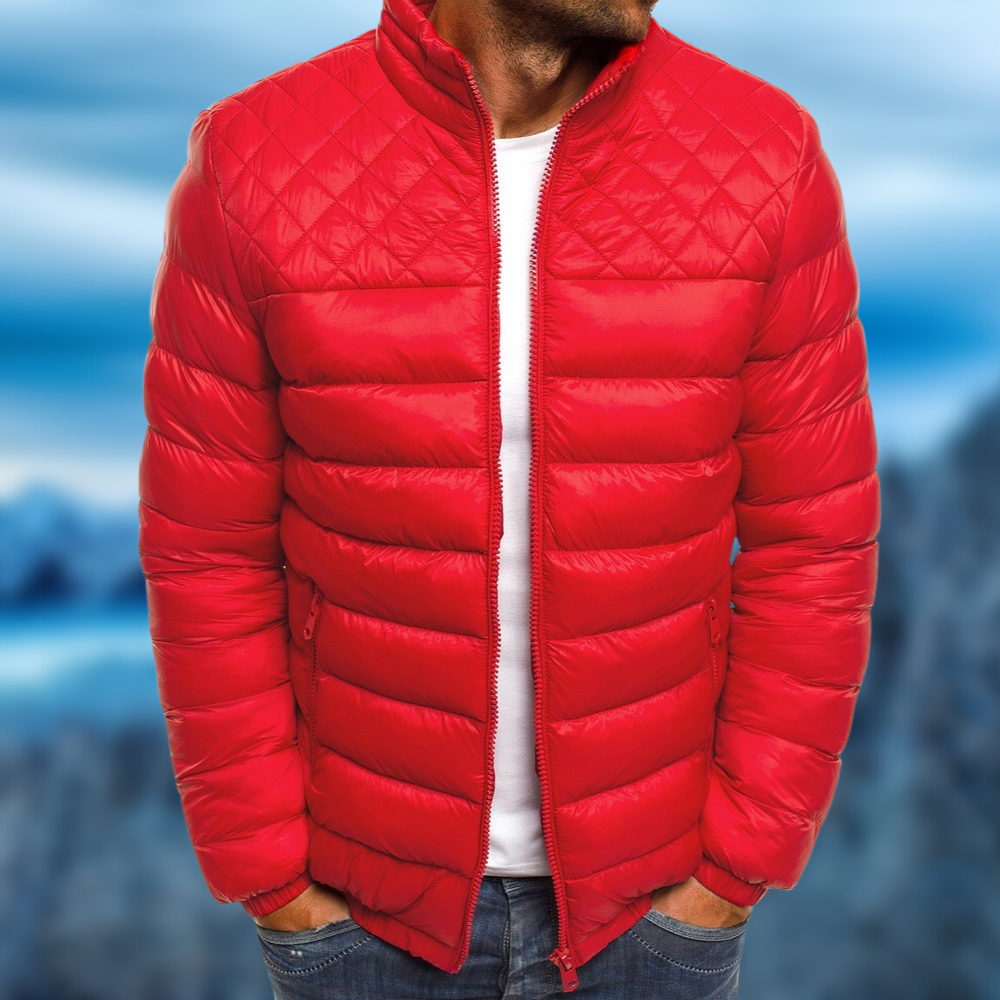 Dunkelblaue Winddichte Herrenjacke - Lars
