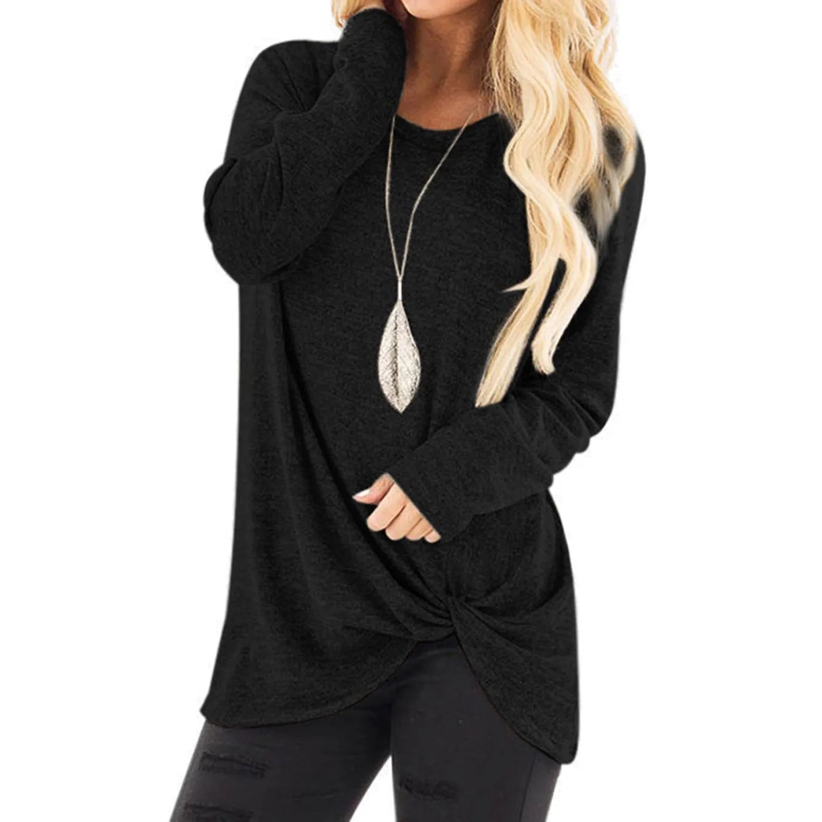 Schwarzes Langarmshirt - Lotte