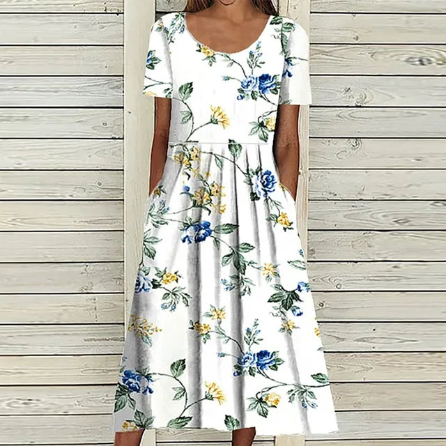 Blaues Modekleid - Emma