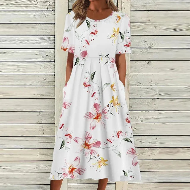 Blaues Modekleid - Emma