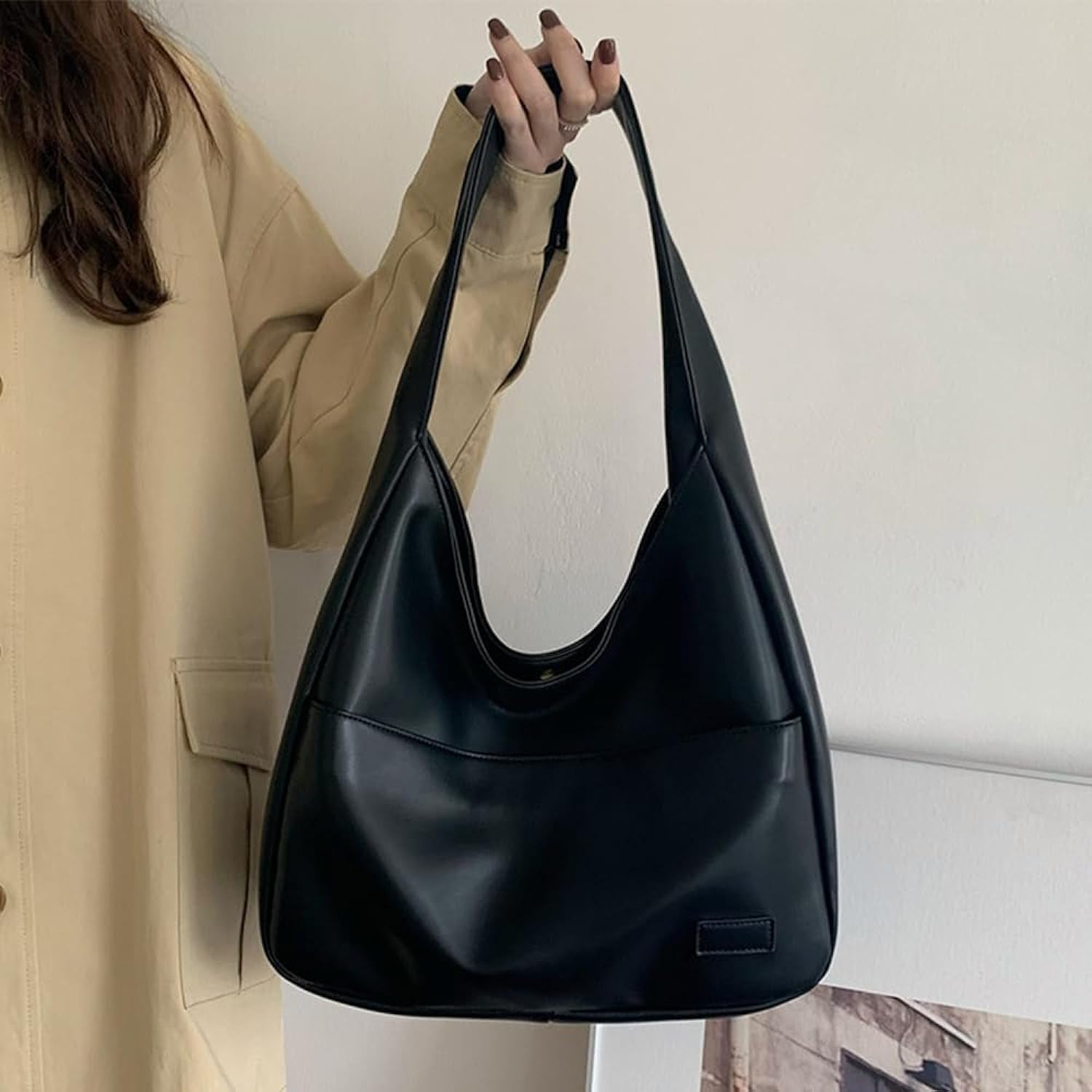 Burgunderrote Schultertasche - Elin