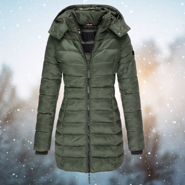 Gepolsterte Winterjacke Navy - Emilia