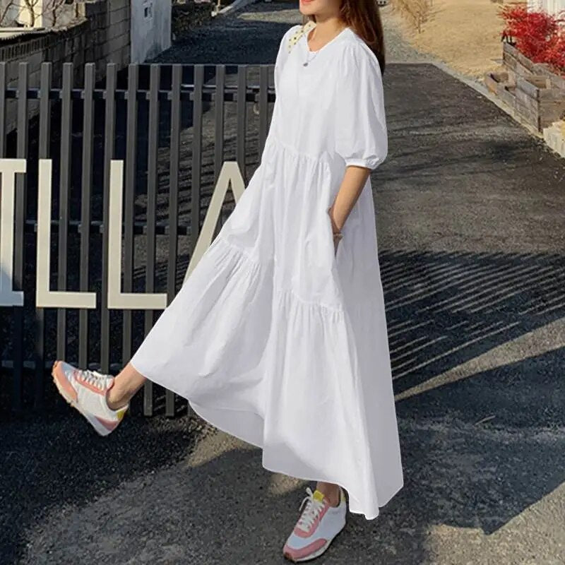 Anna's Elegantes Rotes Maxikleid